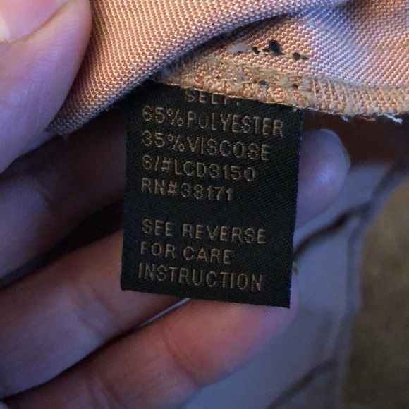 Lucca Couture peach pink layered front spaghetti strap mini dress size medium​ - Picture 8 of 8